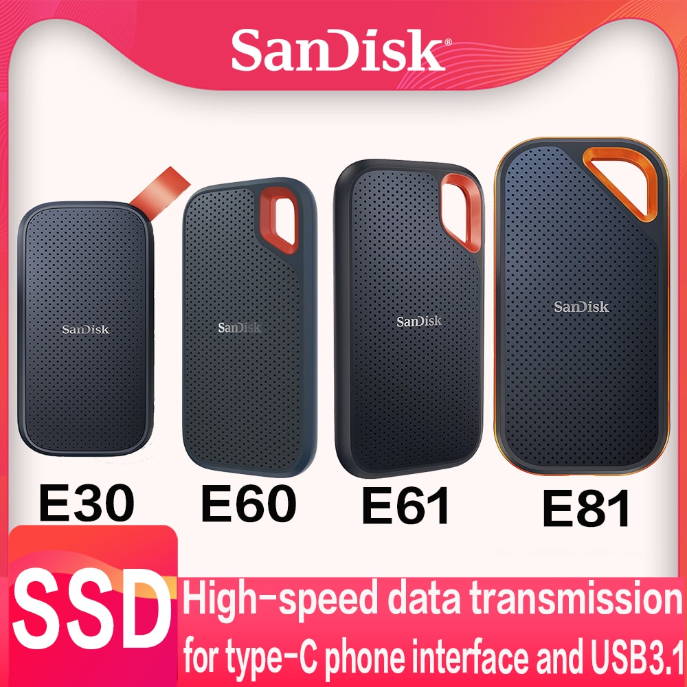 SanDisk-SSD E30 E60 E61 E81 ͽƮ  4 ׶Ʈ..
